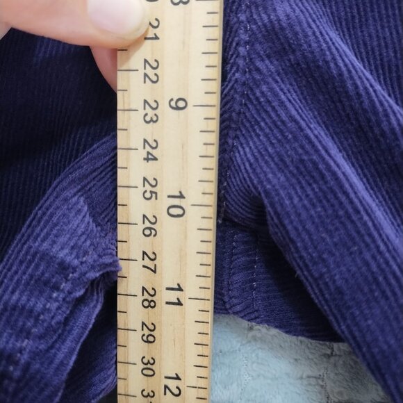 Talbots Dark Purple Straight Leg High Rise Corduroy-Heritage-Sz 8 - Picture 14 of 14